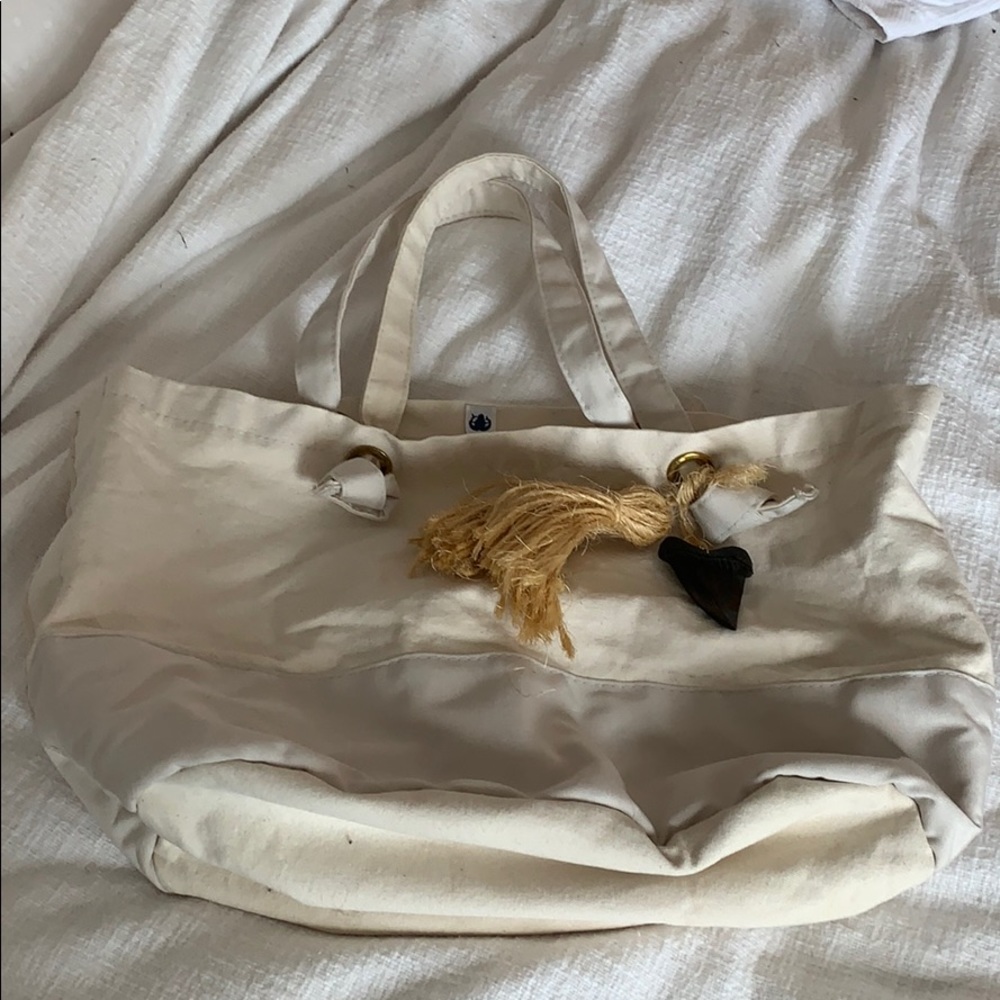 Canvas beach bag